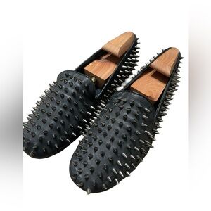 UNIF Leather Hellraiser Studded Loafer Flats size 9